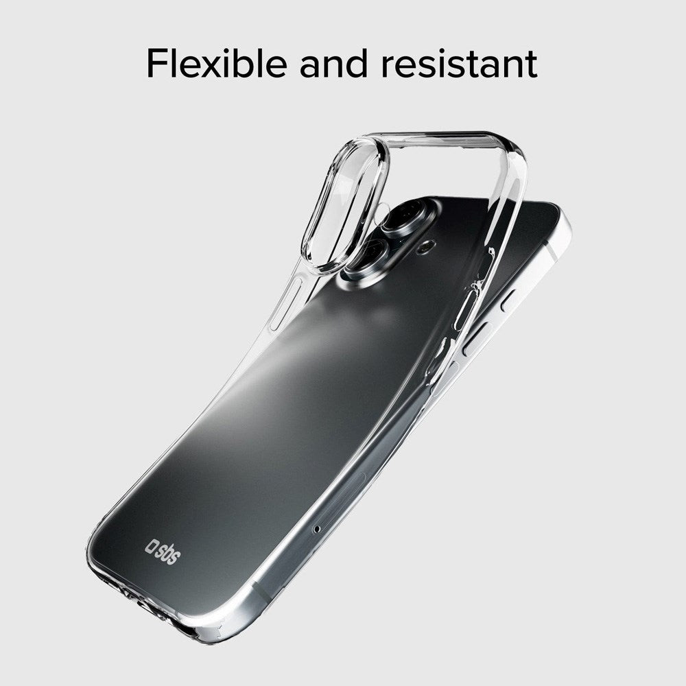 iPhone 16 SBS Skinny Skal - Transparent