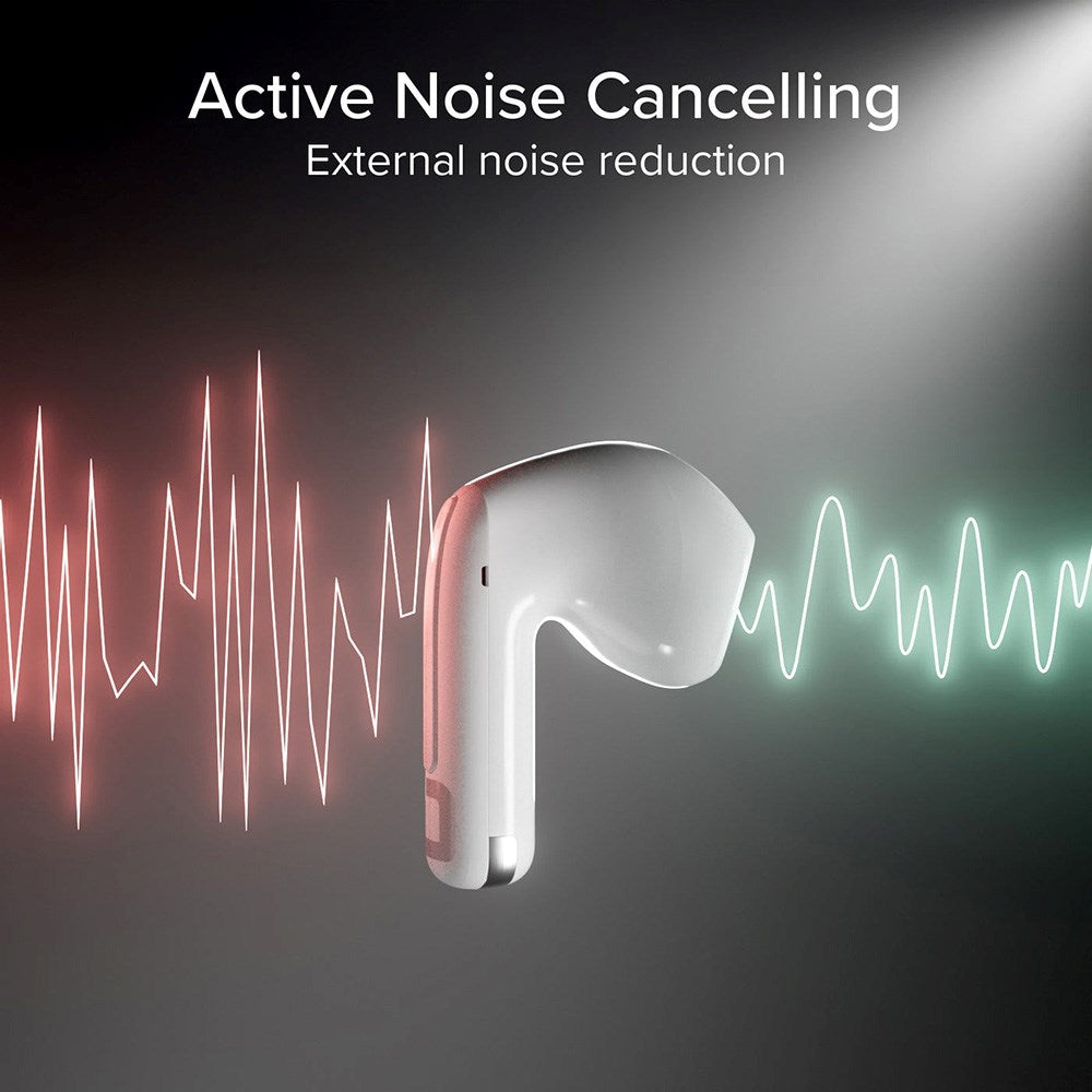 SBS Air Space True Wireless In-Ear Hörlurar med Active Noise Cancelling - Vit