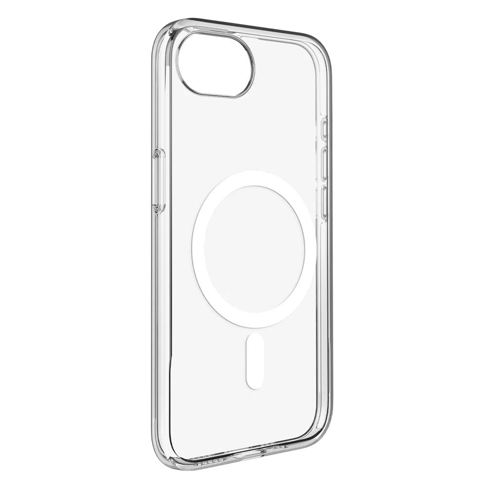 iPhone 17e / 16e PURO LITE MAG Hybrid Skal - MagSafe Kompatibel - Genomskinlig / Vit