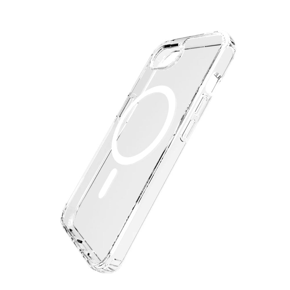 iPhone 17e / 16e PURO LITE MAG Hybrid Skal - MagSafe Kompatibel - Genomskinlig / Vit