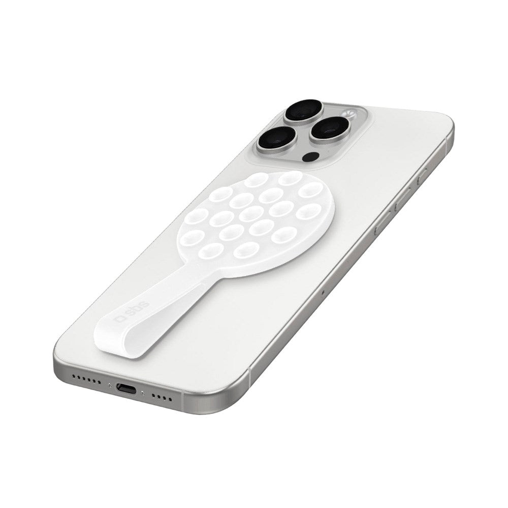 SBS Silikon Sugpropp Mobilhållare - MagSafe Kompatibel - Vit