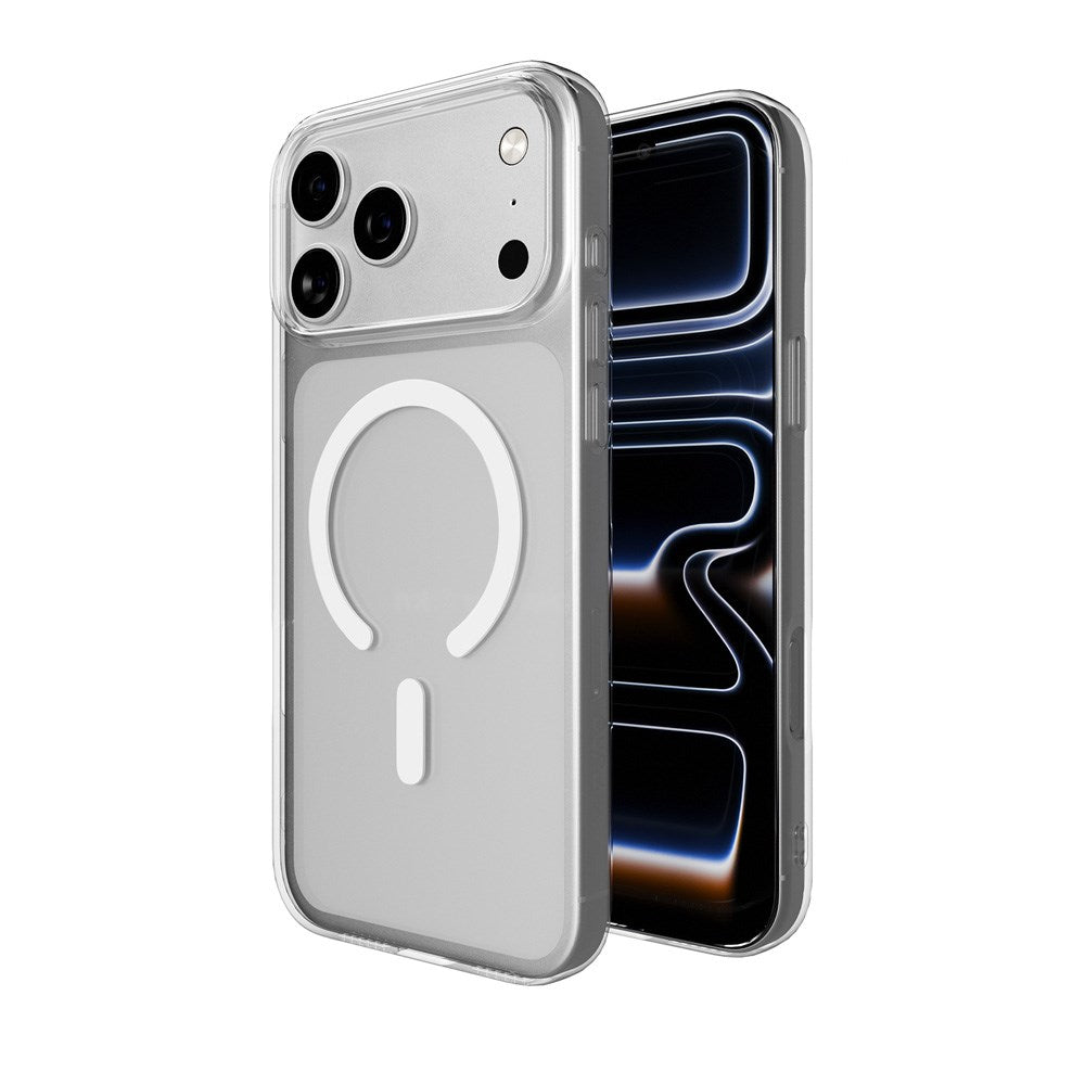 iPhone 17 Pro Max PURO LITE MAG Hybrid Skal - MagSafe Kompatibel - Genomskinlig / Vit