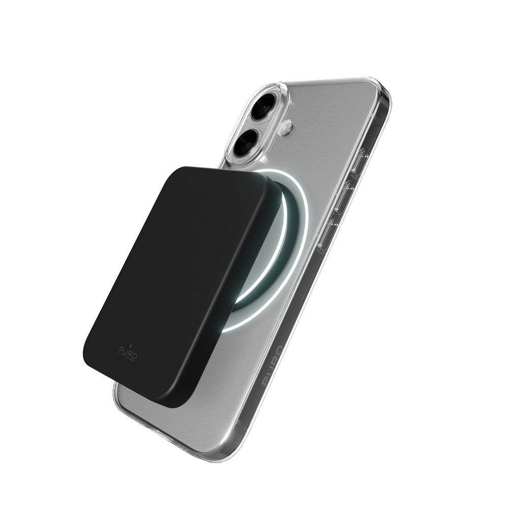 iPhone 17 PURO LITE MAG Hybrid Skal - MagSafe Kompatibel - Genomskinlig / Svart