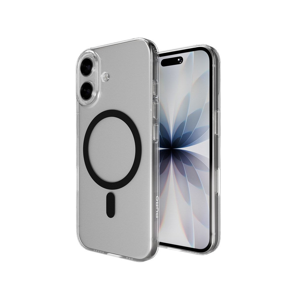 iPhone 17 PURO LITE MAG Hybrid Skal - MagSafe Kompatibel - Genomskinlig / Svart