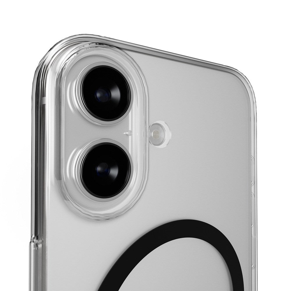 iPhone 17 PURO LITE MAG Hybrid Skal - MagSafe Kompatibel - Genomskinlig / Svart