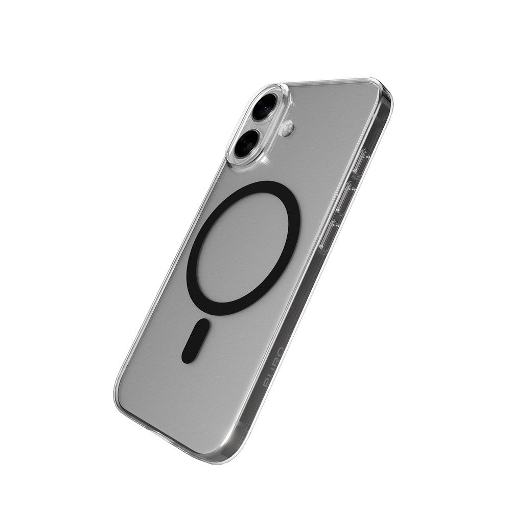 iPhone 17 PURO LITE MAG Hybrid Skal - MagSafe Kompatibel - Genomskinlig / Svart