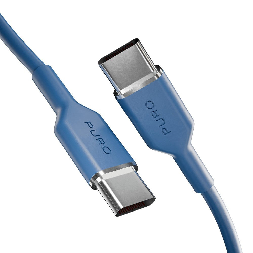 Puro ICON USB-C till USB-C-Kabel med 25W - 1,5m - Blå