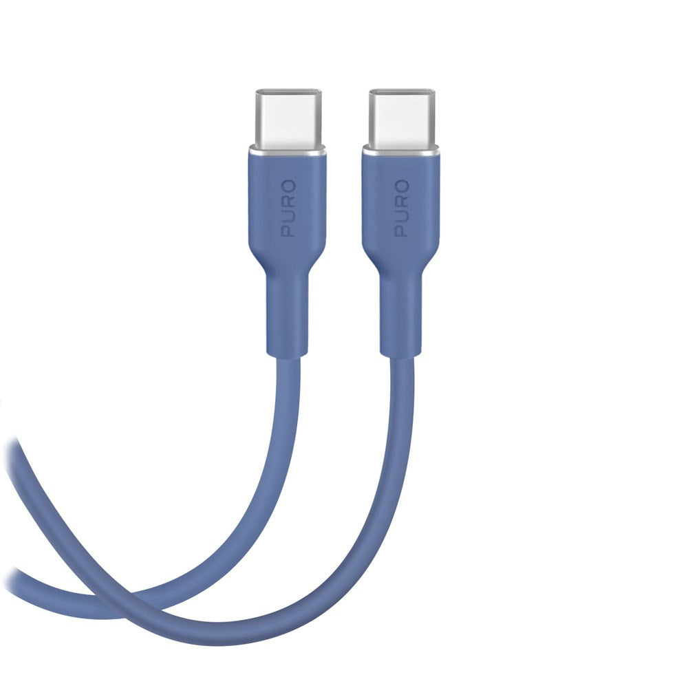 Puro ICON USB-C till USB-C-Kabel med 25W - 1,5m - Blå