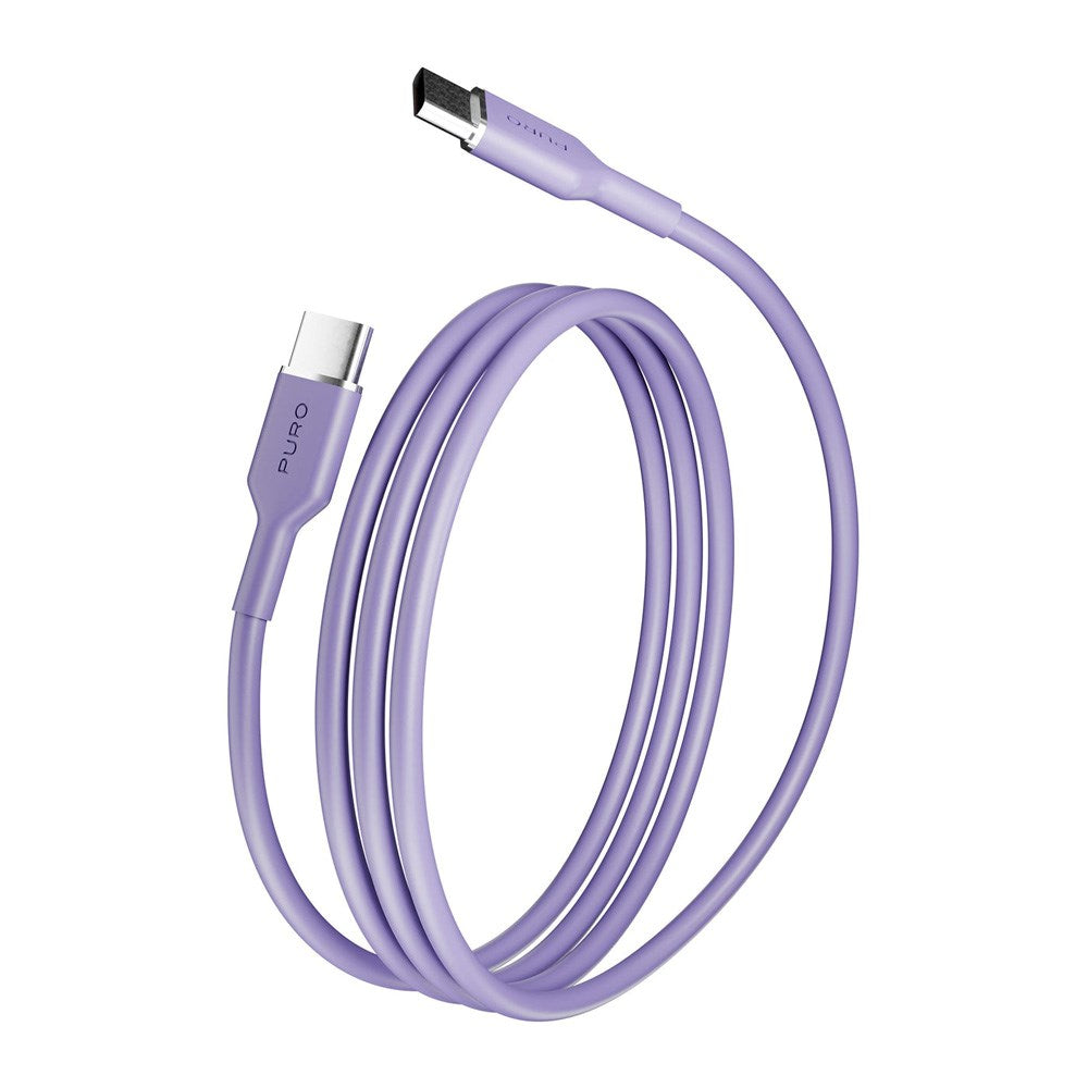 Puro ICON USB-C till USB-C-Kabel med 25W - 1,5m - Lila