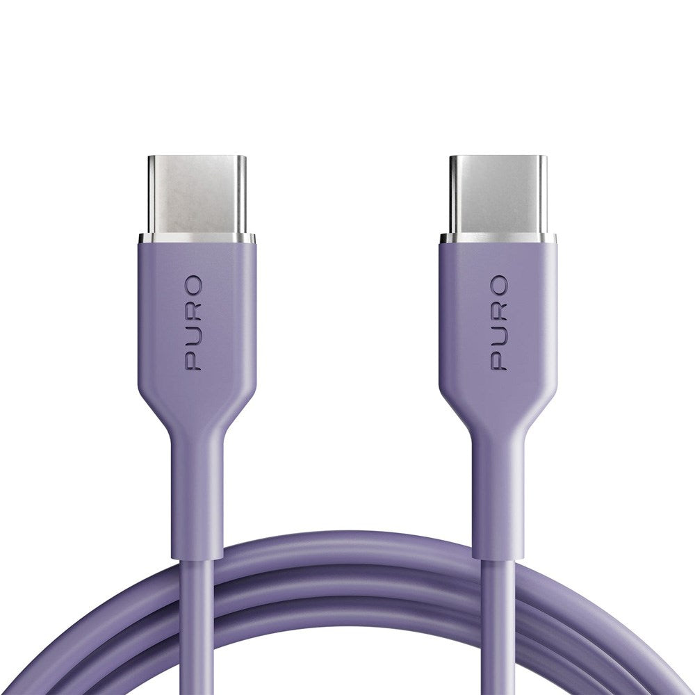 Puro ICON USB-C till USB-C-Kabel med 25W - 1,5m - Lila