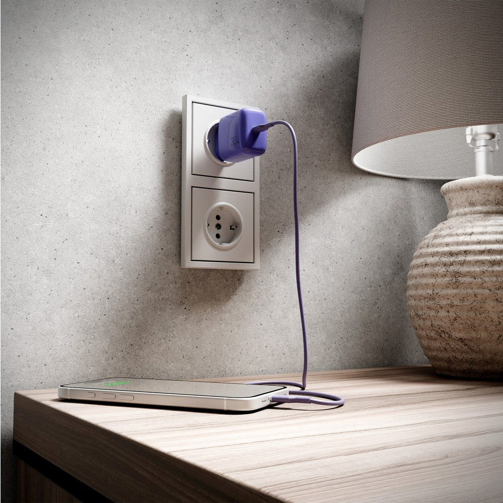 Puro ICON USB-C till USB-C-Kabel med 25W - 1,5m - Lila