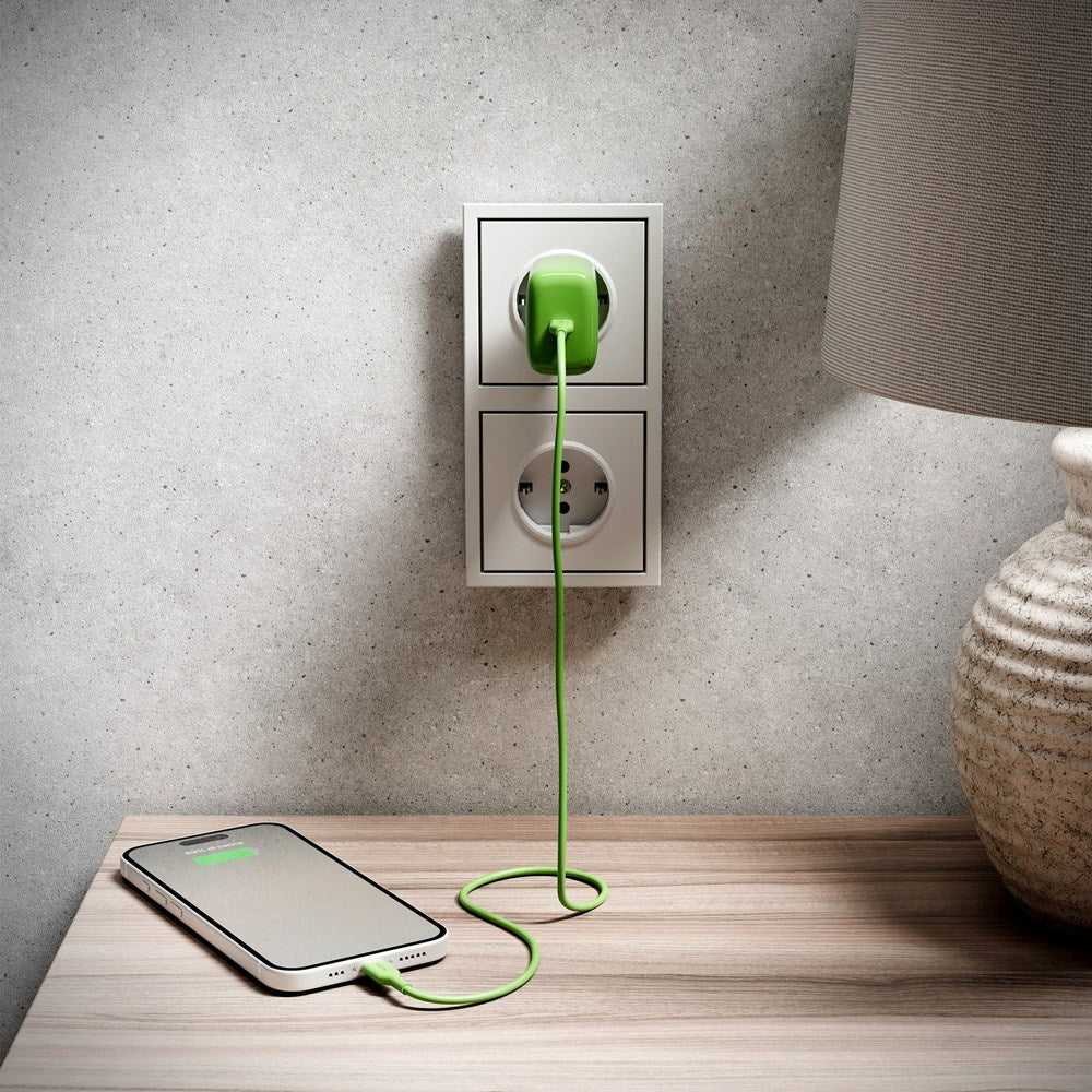 Puro ICON USB-C till USB-C-Kabel med 25W - 1,5m - Grön