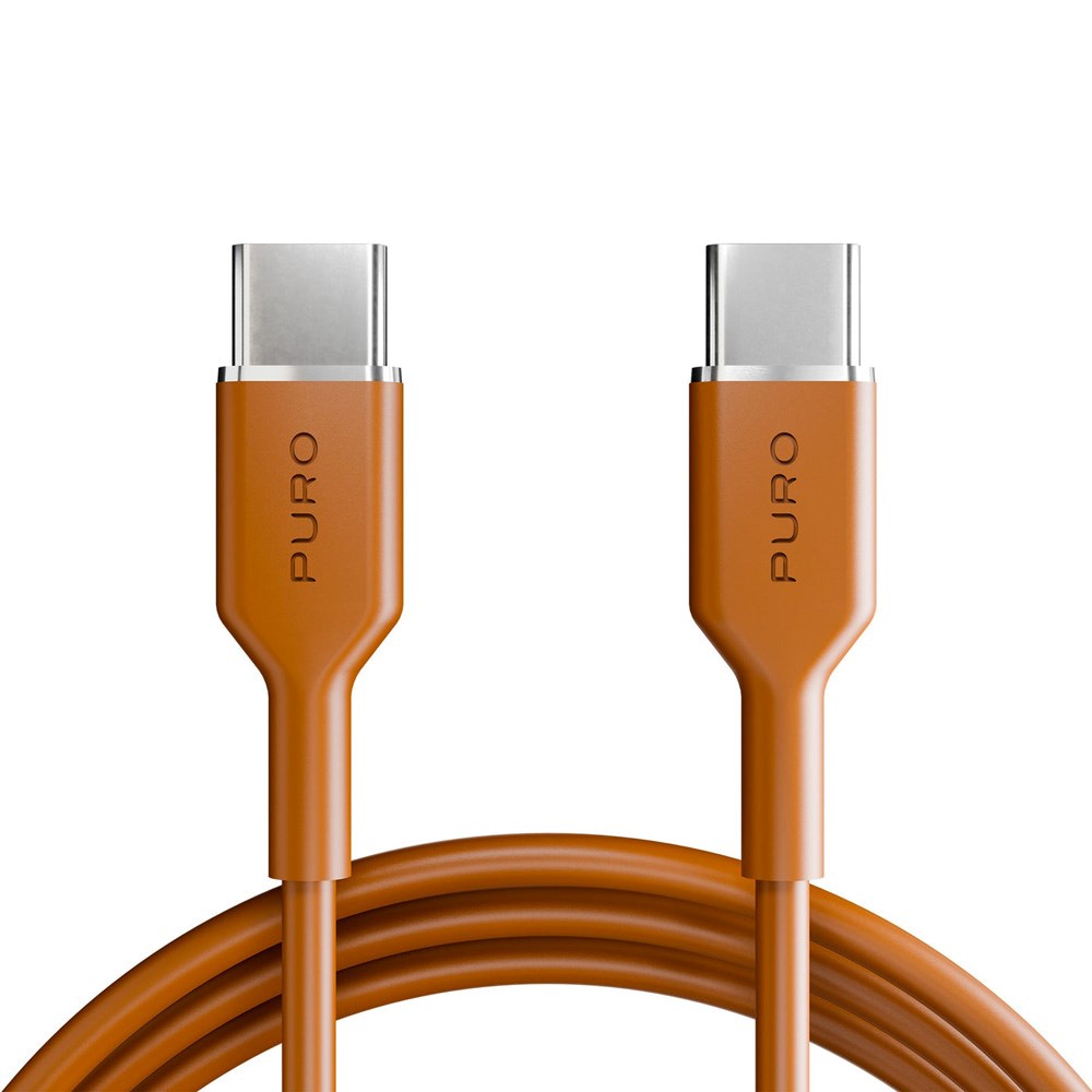 Puro ICON USB-C till USB-C-Kabel med 25W - 1,5m - Orange