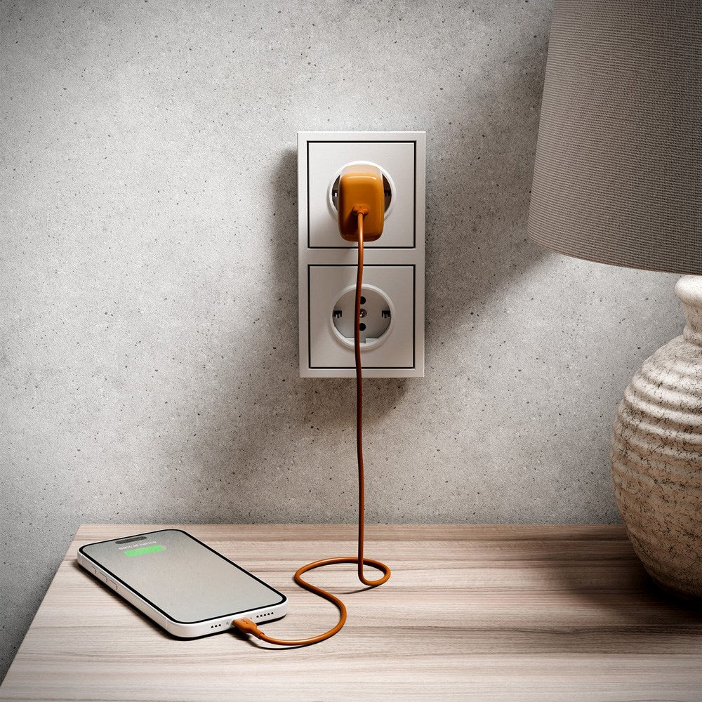 Puro ICON USB-C till USB-C-Kabel med 25W - 1,5m - Orange