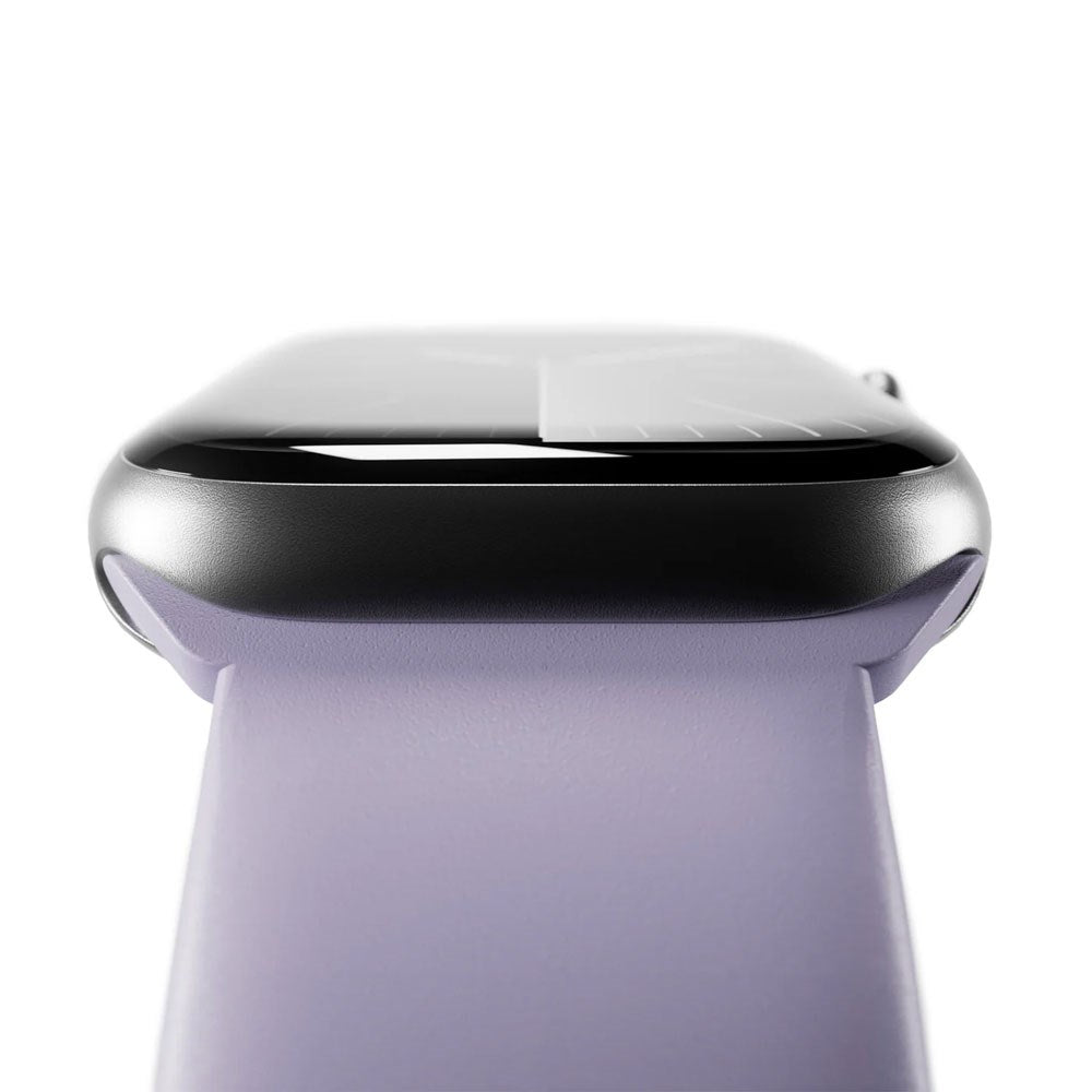 Apple Watch (38/40/SE/41/42mm) Puro ICON Silikon Klockarmband - Lavender Blue