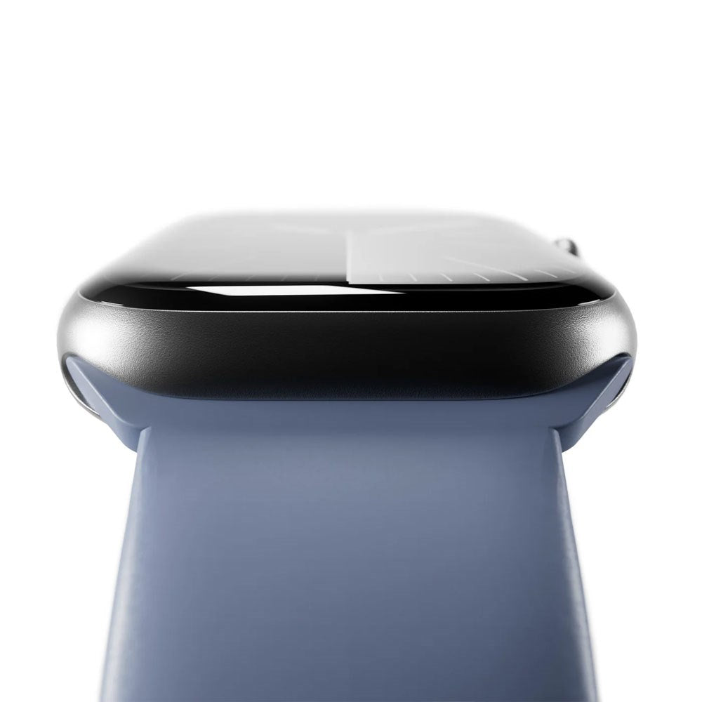 Apple Watch (42/44/SE/45/46/49mm) Puro ICON Silikon Klockarmband - Ice Blue
