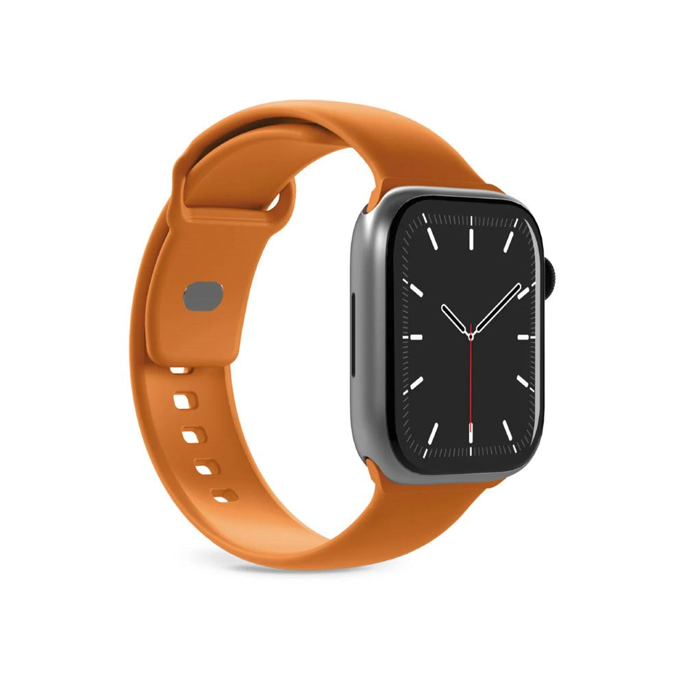 Apple Watch (42/44/SE/45/46/49mm) Puro ICON Silikon Klockarmband - Desert Sun