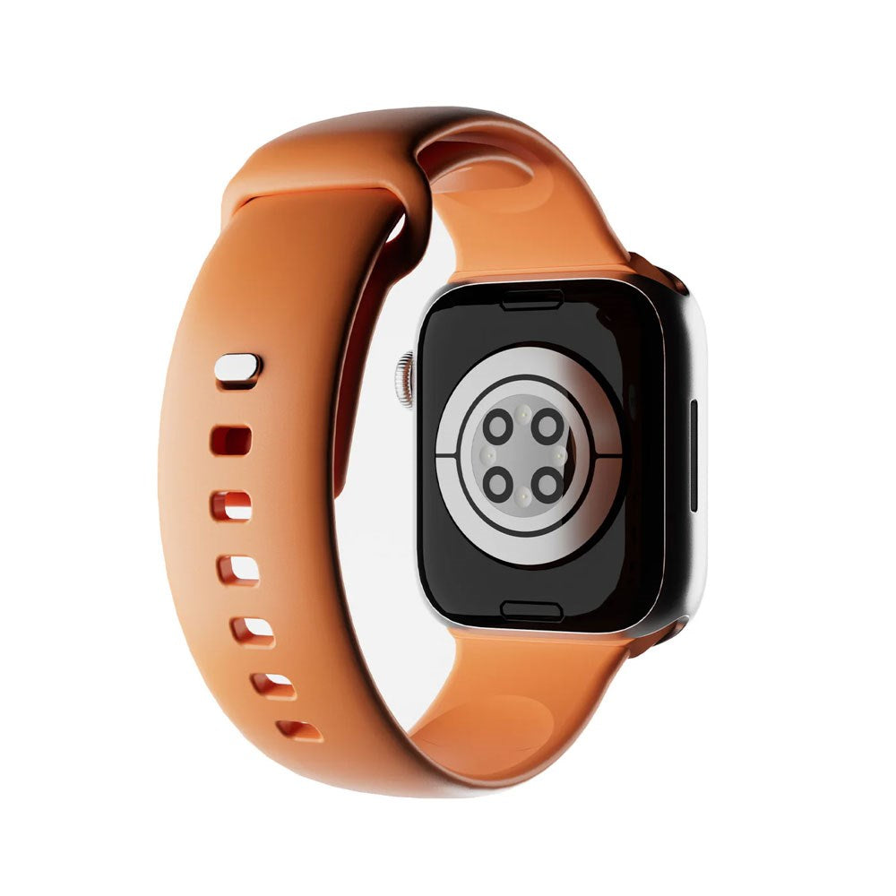 Apple Watch (42/44/SE/45/46/49mm) Puro ICON Silikon Klockarmband - Desert Sun