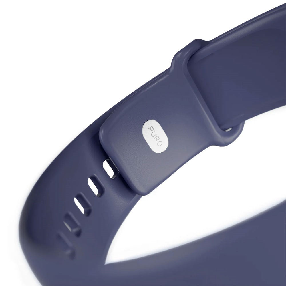 Apple Watch (42/44/SE/45/46/49mm) Puro ICON Silikon Klockarmband - Crown Blue