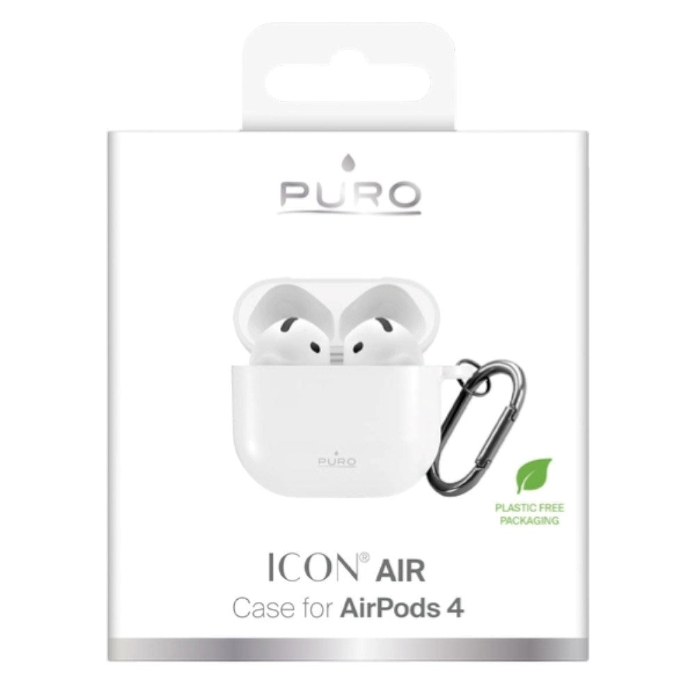 Apple AirPods (4. Gen.) PURO ICON Silikon Skal - Vit