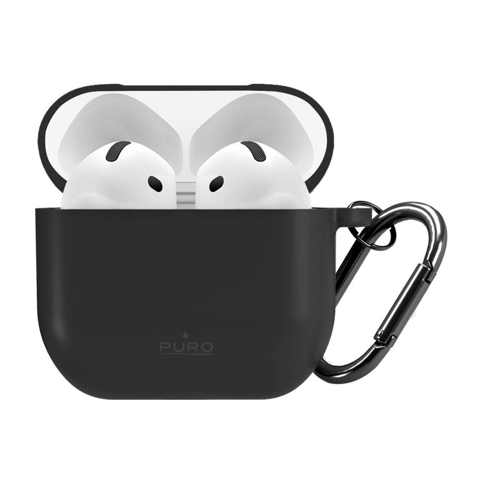 Apple AirPods (4. Gen.) PURO ICON Silikon Skal - Svart