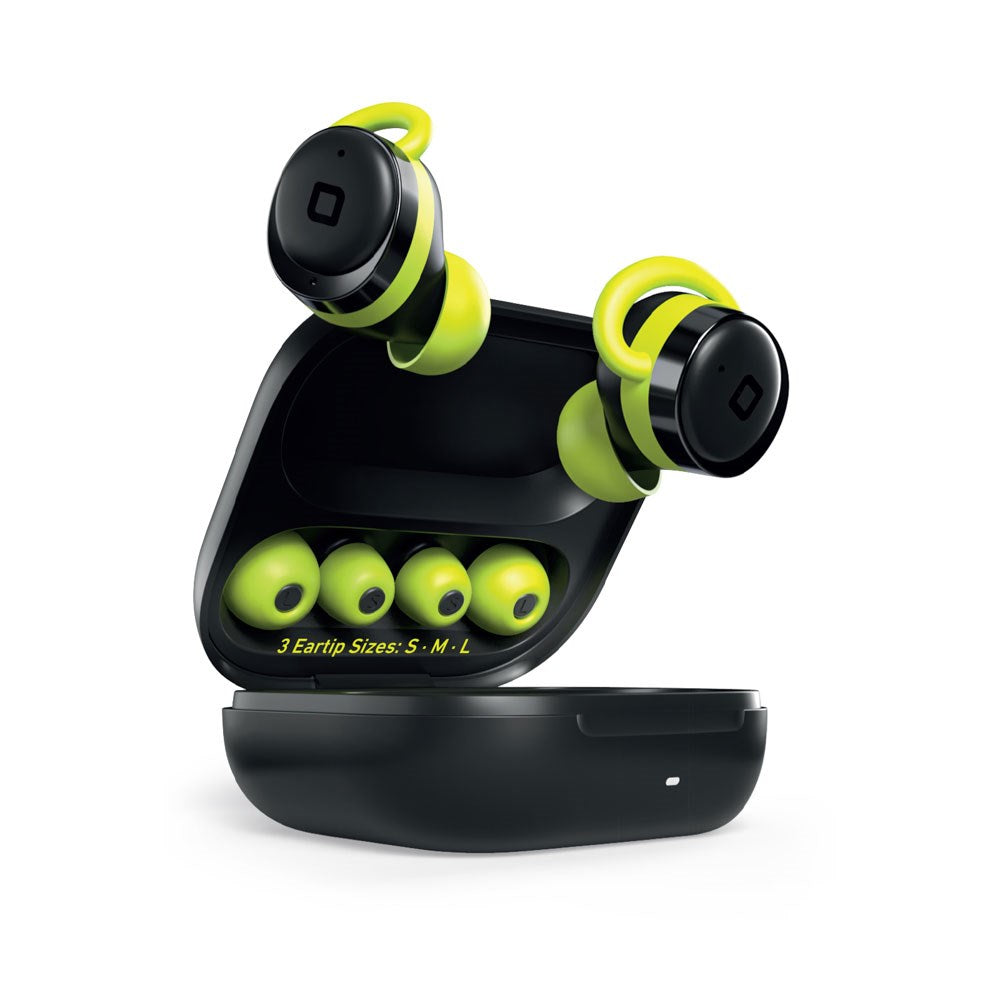 SBS Sprint Buds - True Wireless Sporthörlurar - In-Ear - Svart / Grön
