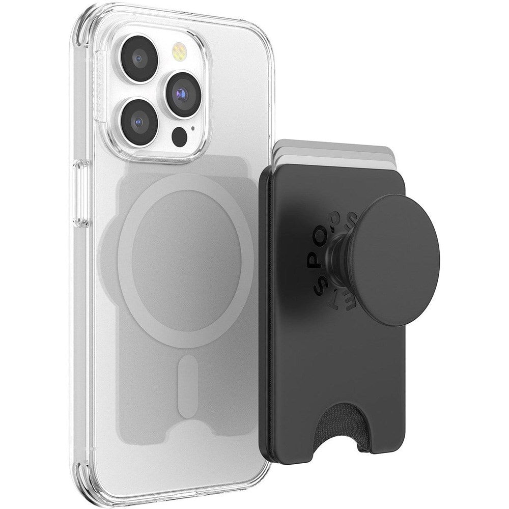 POPSOCKETS MagSafe Grip med Korthållare - Svart