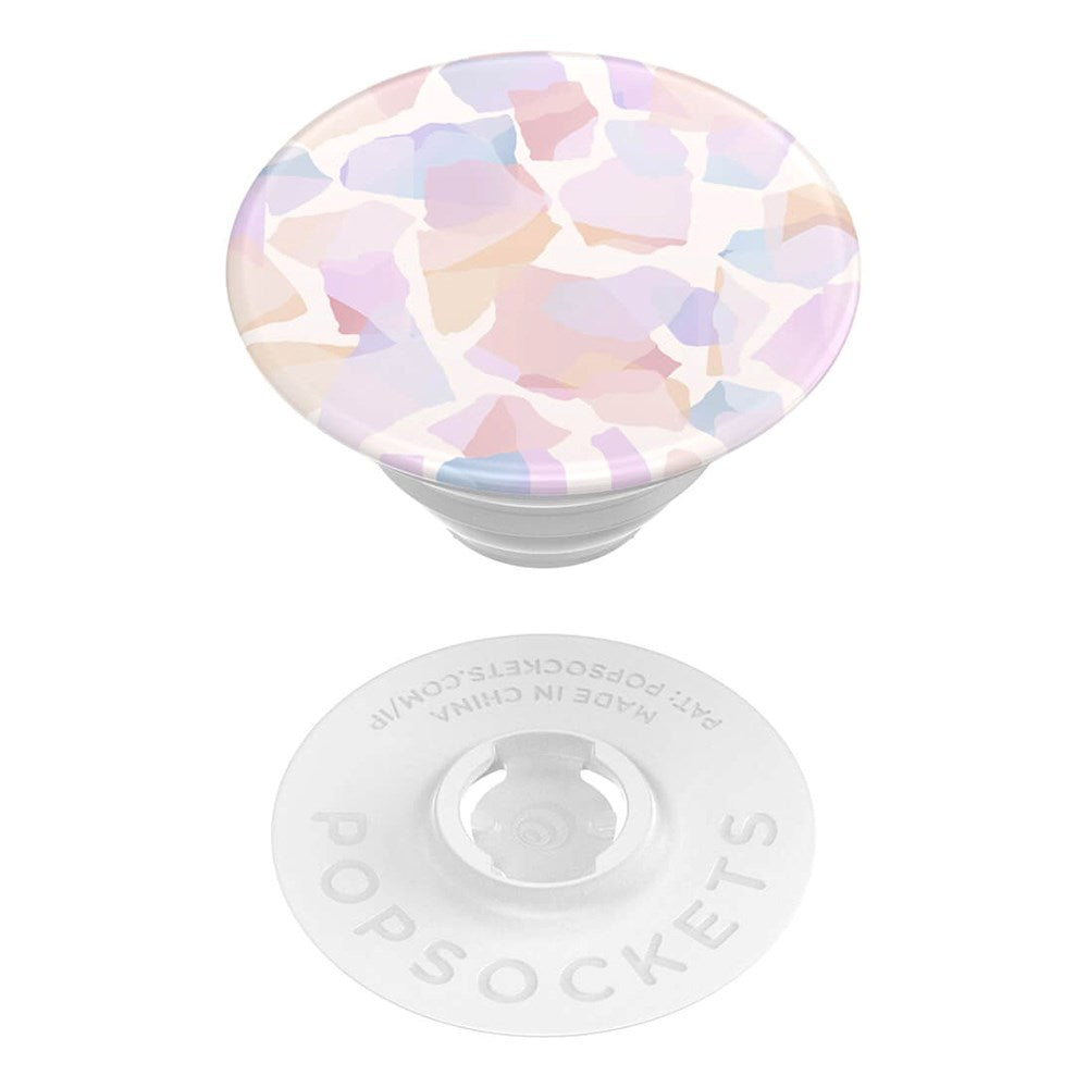 PopSockets PopGrip Original Terrazzo Party Avtagbart Grepp med Stativfunktion - Rosa Mosaik