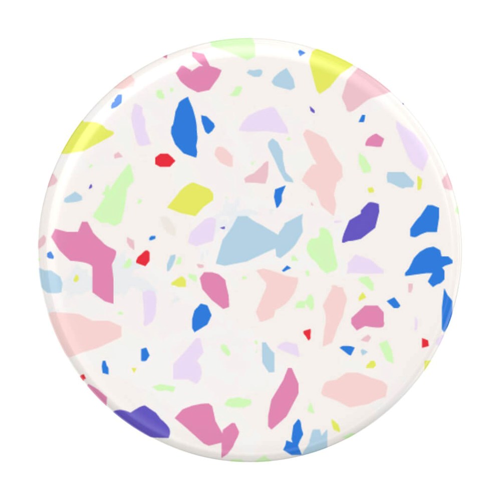 PopSockets PopGrip Original Terrazzo Party Avtagbart Grepp med Stativfunktion - Färgglad Mosaik