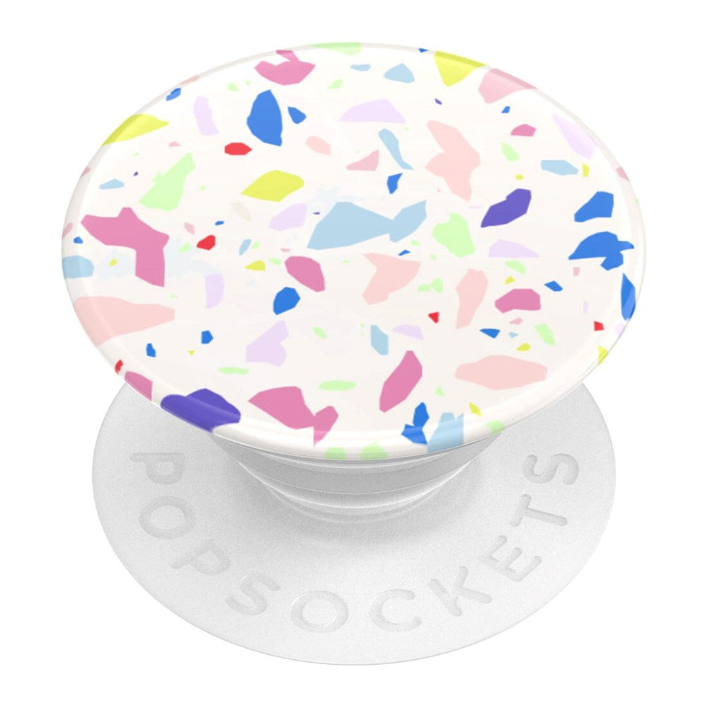 PopSockets PopGrip Original Terrazzo Party Avtagbart Grepp med Stativfunktion - Färgglad Mosaik