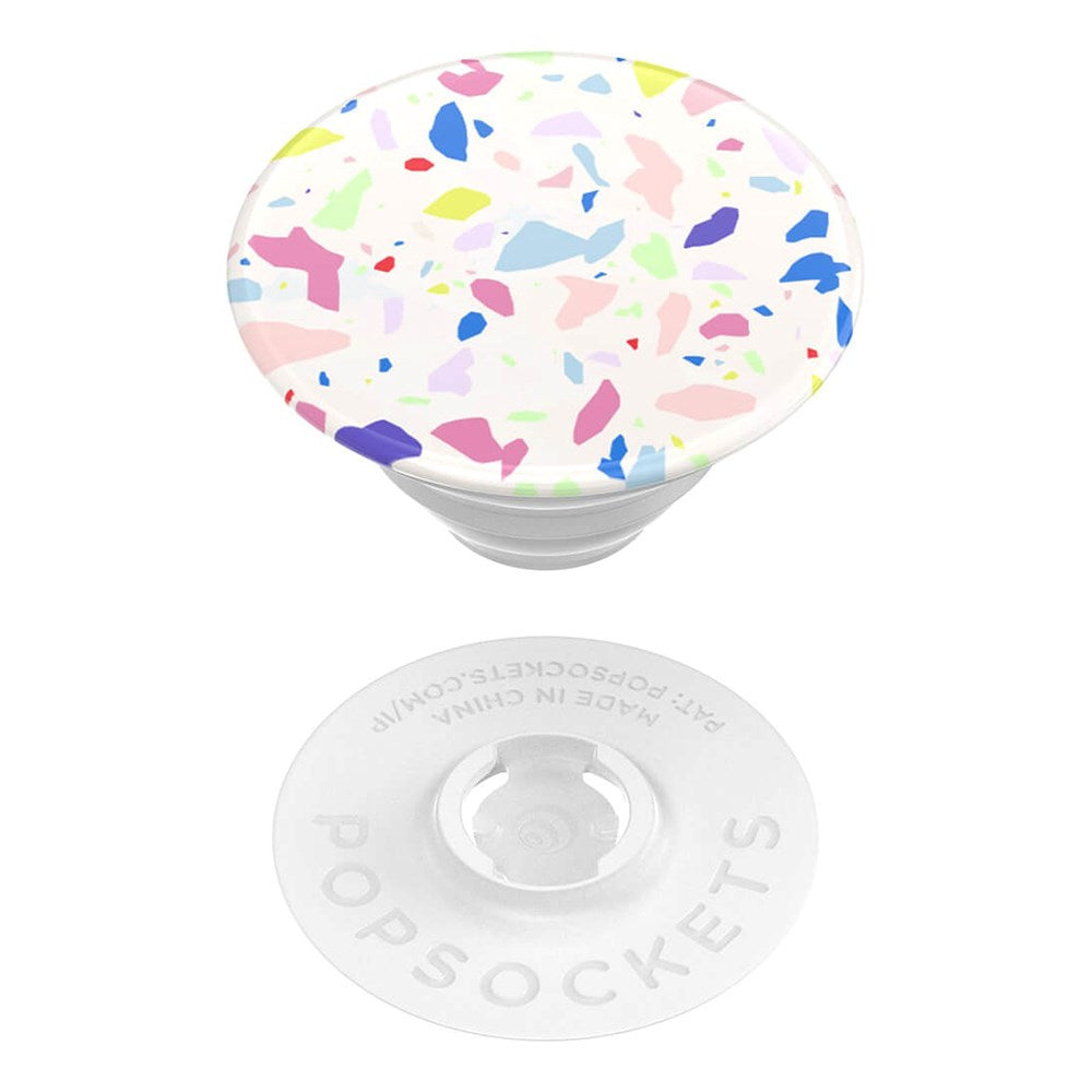 PopSockets PopGrip Original Terrazzo Party Avtagbart Grepp med Stativfunktion - Färgglad Mosaik