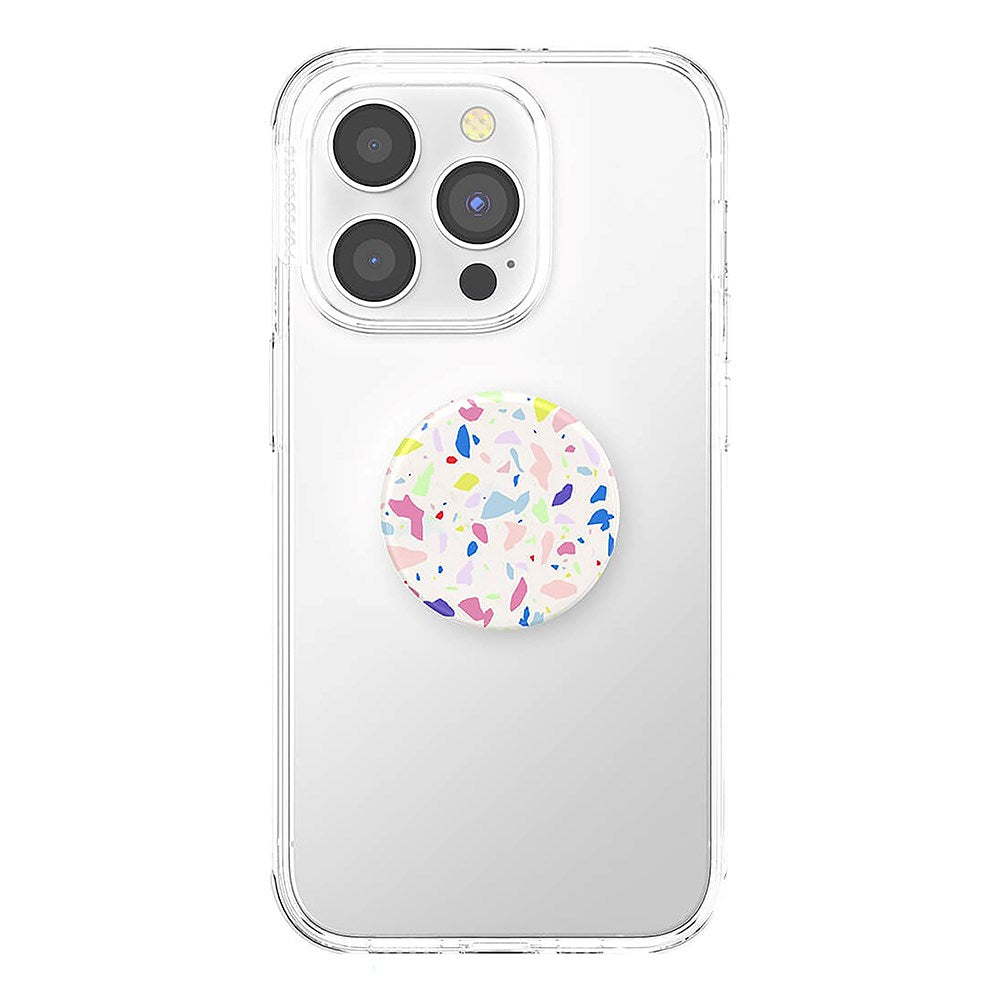 PopSockets PopGrip Original Terrazzo Party Avtagbart Grepp med Stativfunktion - Färgglad Mosaik