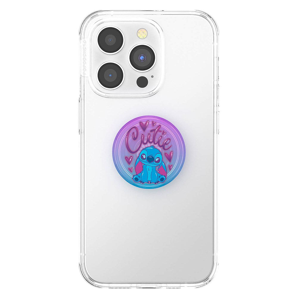 POPSOCKETS PopGrip Licensed Cutie Stitch Avtagbart Grepp m. Ställfunktion