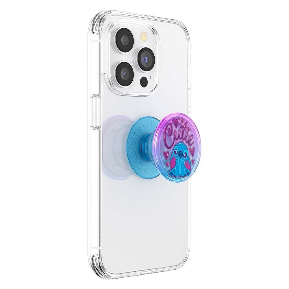 POPSOCKETS PopGrip Licensed Cutie Stitch Avtagbart Grepp m. Ställfunktion