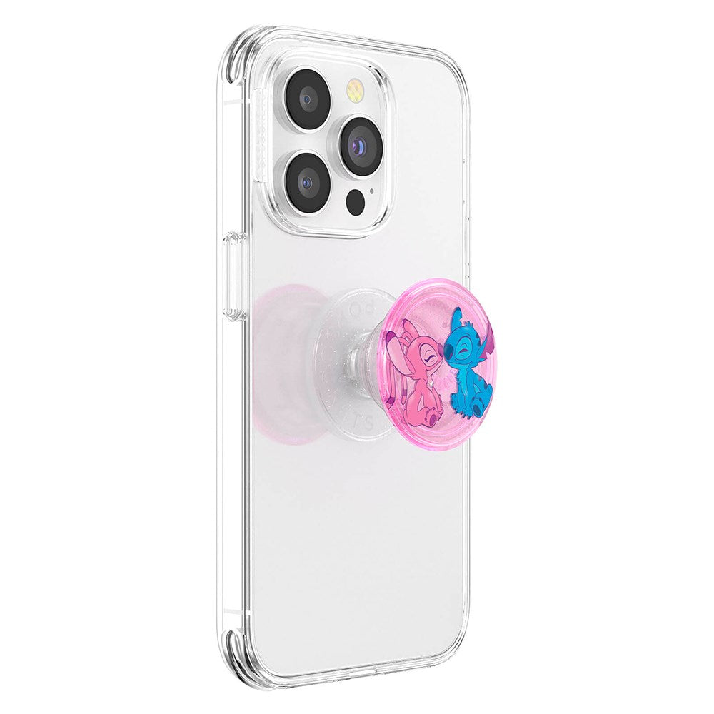 POPSOCKETS PopGrip Licensed Angel & Stitch Forever Avtagbart Grepp m. Ställfunktion
