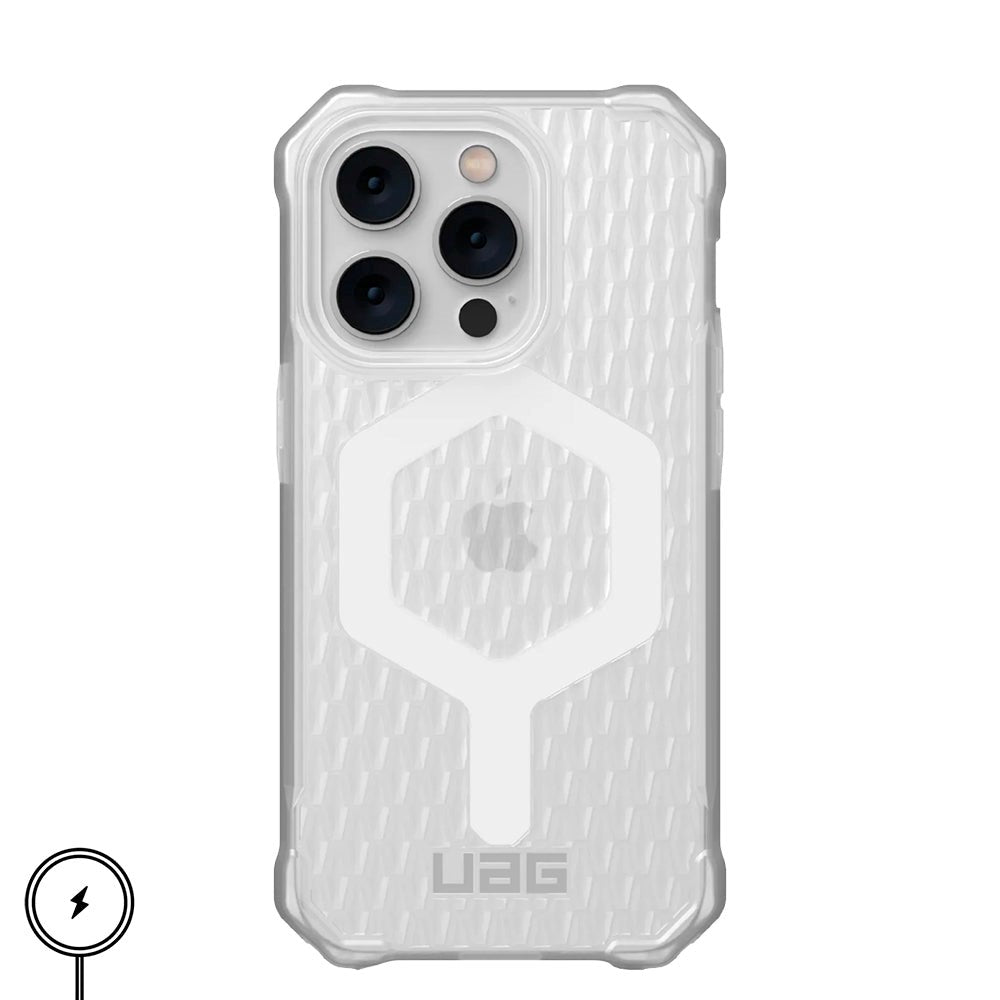iPhone 14 Pro UAG ESSENTIAL ARMOR Series Skal - MagSafe-kompatibelt - Frosted Ice - Transparent