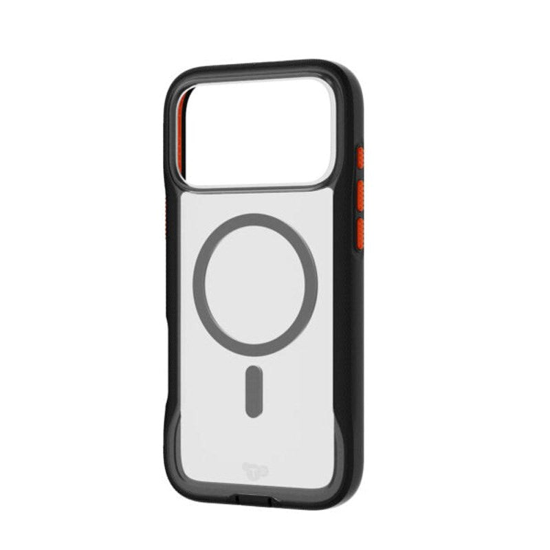 iPhone 17 Pro Max Tech21 EVO Pro Skal med Rem - MagSafe Kompatibel - Genomskinlig / Svart