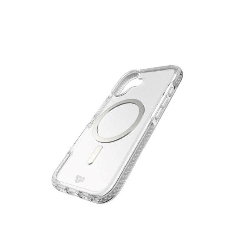 iPhone 17 Tech21 EVO Crystal Skal - MagSafe Kompatibel - Genomskinlig / Silver