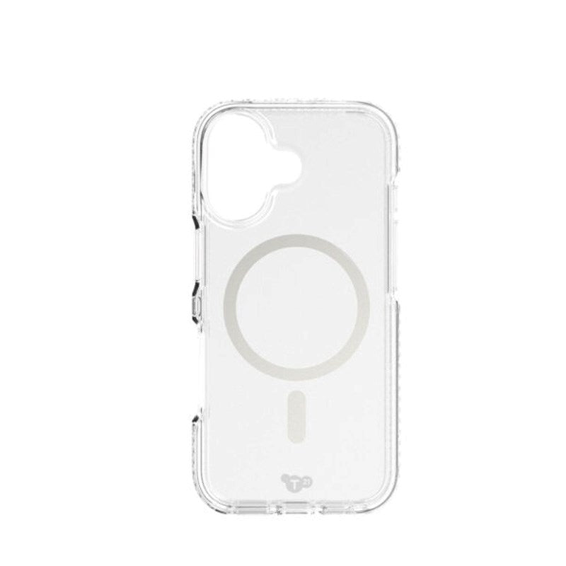 iPhone 17 Tech21 EVO Crystal Skal - MagSafe Kompatibel - Genomskinlig / Silver