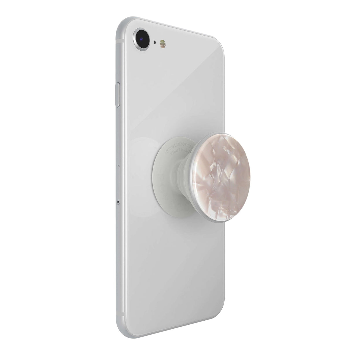 PopSockets Acetate Pearl White Luxe Hållare med Stativfunktion