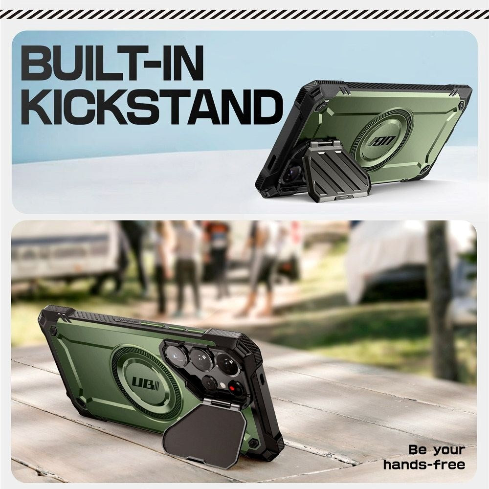 Supcase Unicorn Beetle XT Mag Samsung Galaxy S25 Ultra Skal - MagSafe Kompatibel - Grön