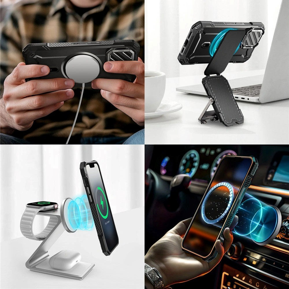 Supcase Unicorn Beetle XT Mag iPhone 16e Skal - MagSafe Kompatibel - Svart