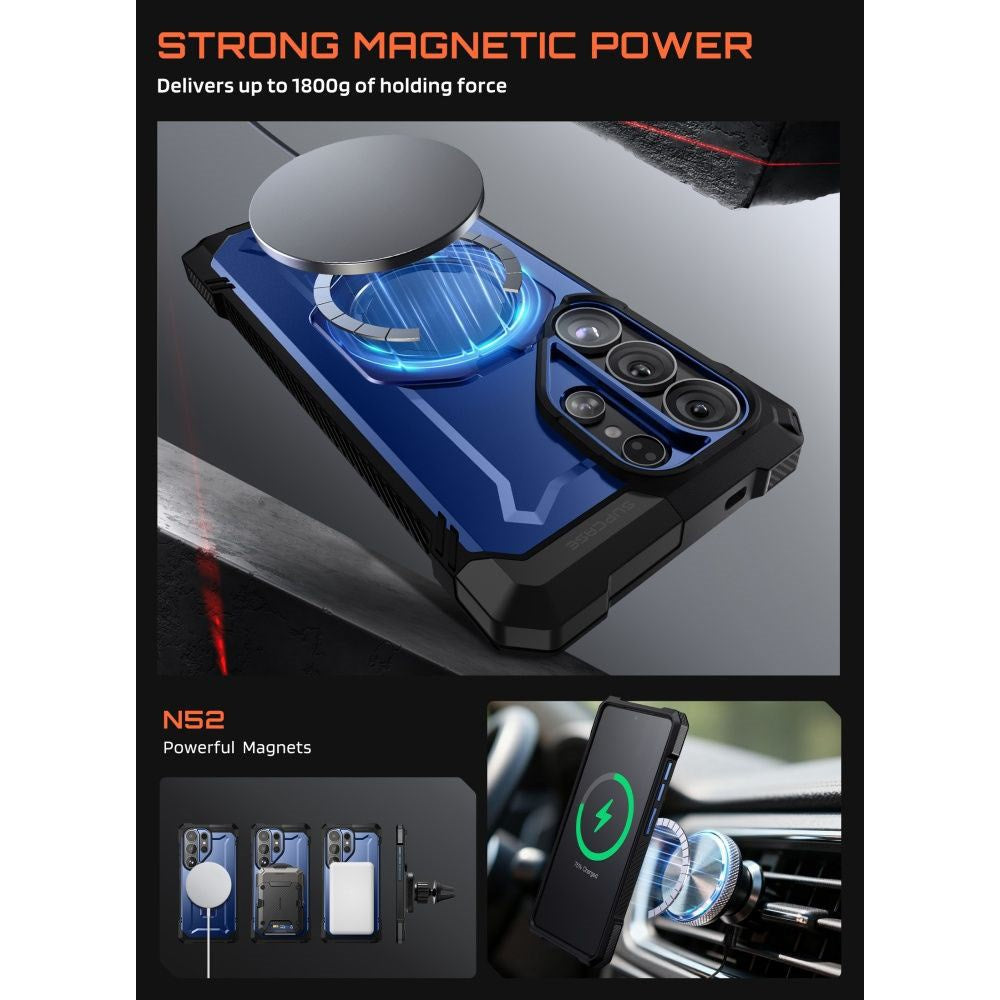 Samsung Galaxy S26 Ultra SUPCASE UB Grip Mag Skal - MagSafe Kompatibel - Blå