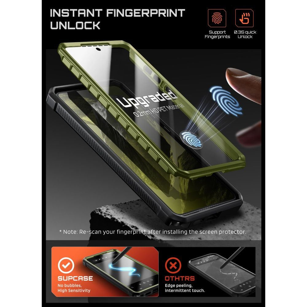 Samsung Galaxy S26 Ultra SUPCASE Unicorn Beetle Pro Mag Skal m. 2x Frontram - MagSafe Kompatibel - Grön