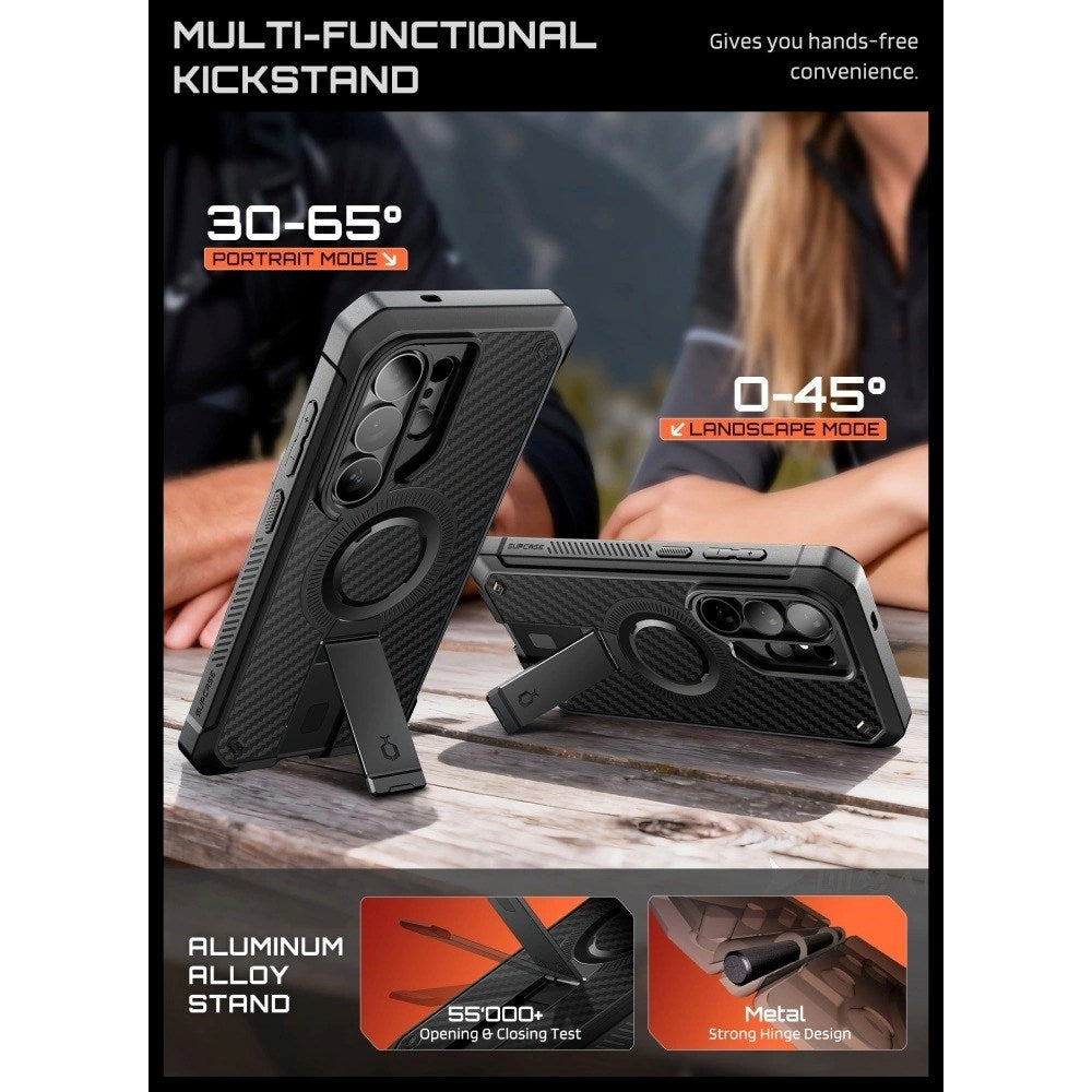 Samsung Galaxy S26 Ultra Supcase Unicorn Beetle Pro Skal med Skärmskydd - MagSafe Kompatibel - Svart