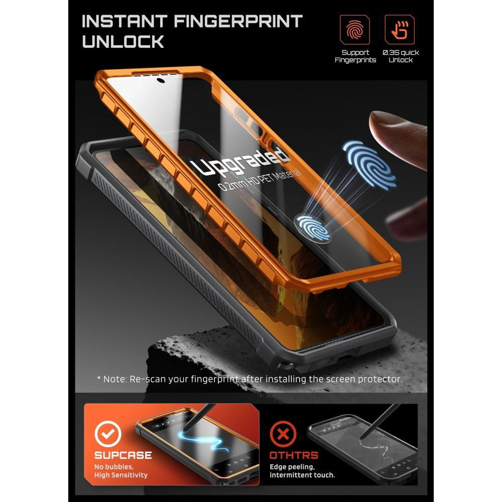 Samsung Galaxy S26 Ultra SUPCASE Unicorn Beetle Pro Mag Skal m. 2x Frontram - MagSafe Kompatibel - Orange