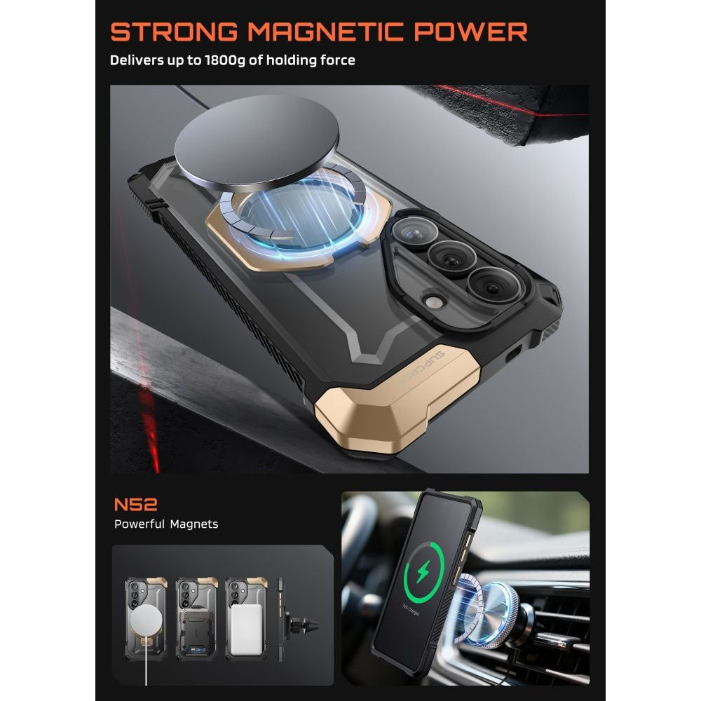 Samsung Galaxy S26 SUPCASE UB Grip Mag Skal - MagSafe Kompatibel - Svart / Guld