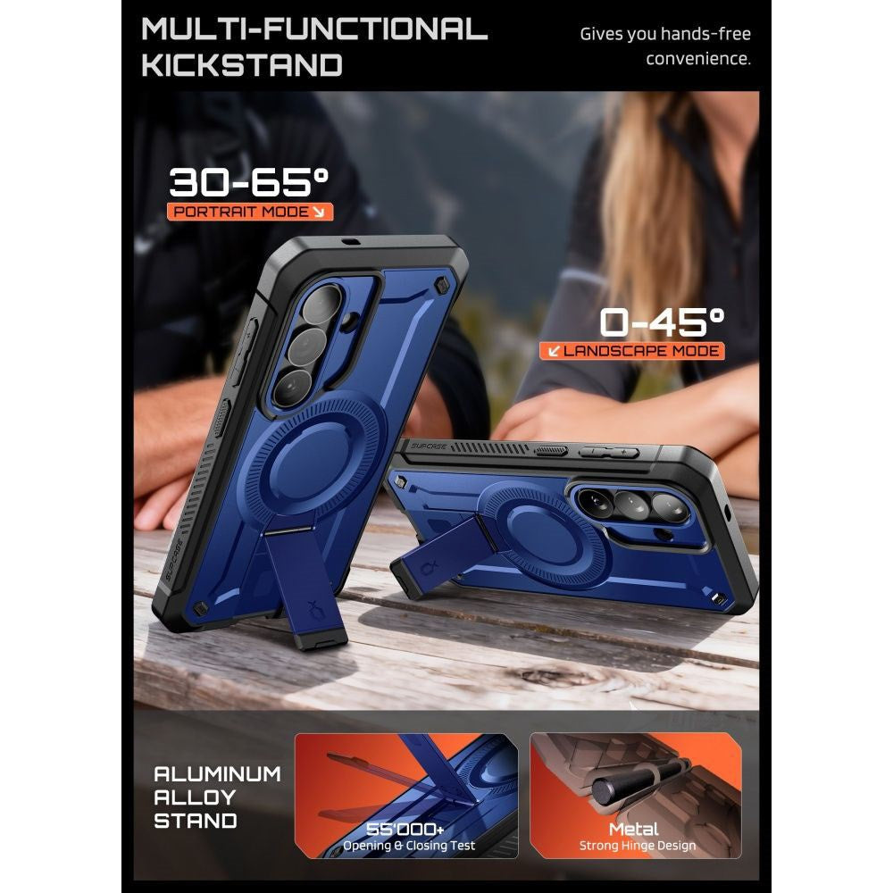 Samsung Galaxy S26 SUPCASE Unicorn Beetle Pro Mag Skal m. 2x Frontram - MagSafe Kompatibel - Blå