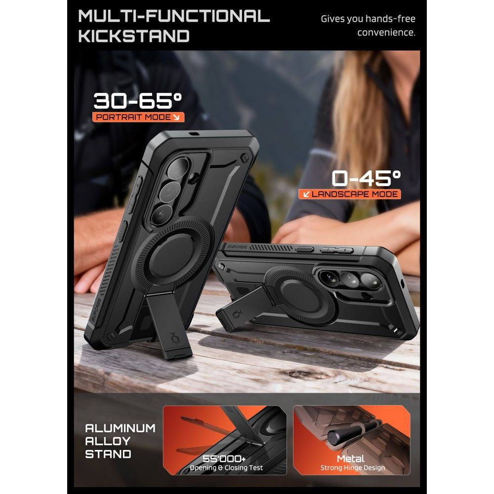 Samsung Galaxy S26+ (Plus) SUPCASE Unicorn Beetle Pro Mag Skal m. 2x Frontram - MagSafe Kompatibel - Svart