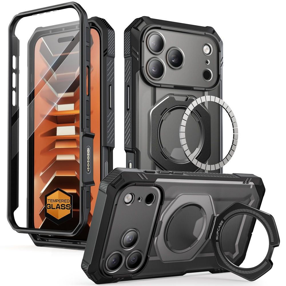 iPhone 18 Pro / 17 Pro Supcase Grip Pro Mag Skal - MagSafe Kompatibel - Svart